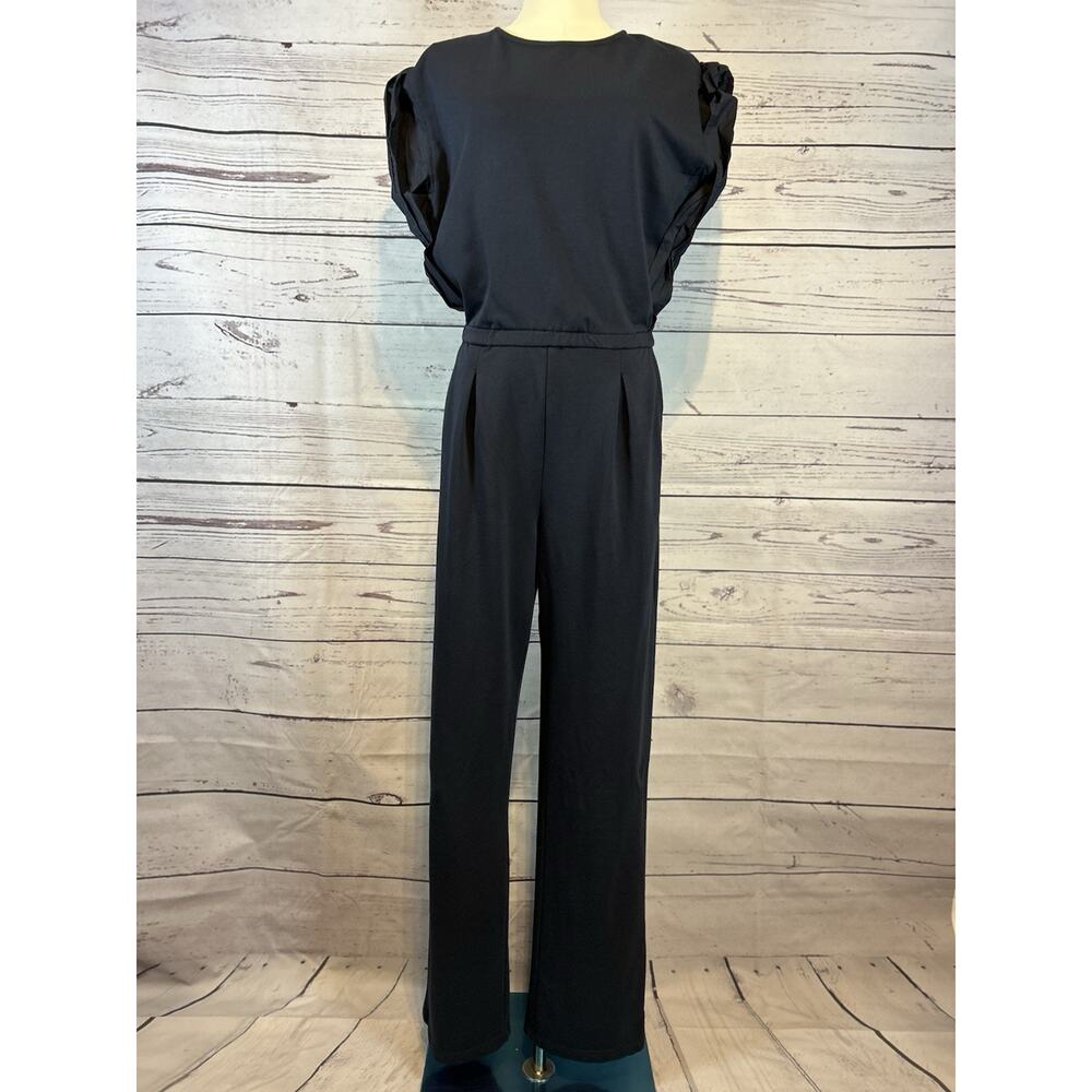 Sundays by Wear Sundays Small Navy Blue Romper with Front Pockets